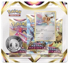 Pokemon SWSH10 Astral Radiance 3-Pack Blister - Eevee